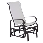 Outsunny - Outdoor Mesh Glider Swing Chair Patio Garden Rocking Gliding Seat Yard Porch Furniture, Brown Beige