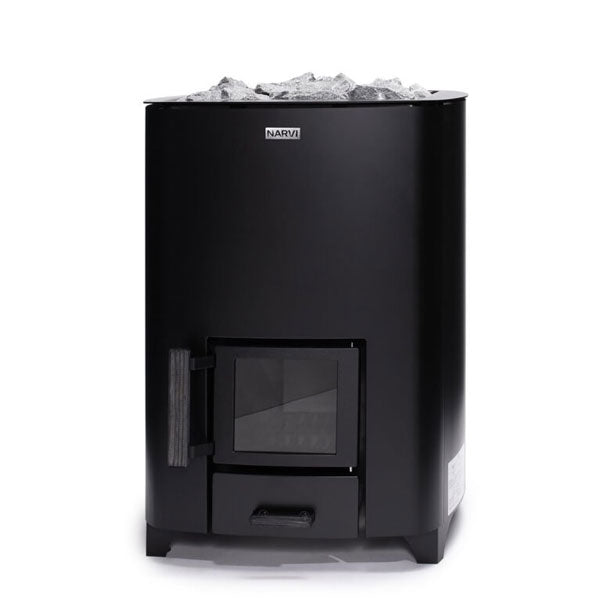 Narvi NC Black Wood Burning Sauna Heater