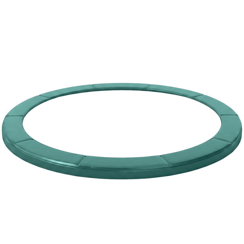 Soozier Trampoline Pad, 14FT Replacement Trampoline Safety Pad Mat Spring Cover, Water-Resistant, UV-Resistant, Tear-Resistant, No Holes for Pole, Green