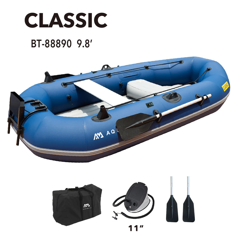 Aqua Marina Classic Advanced Fishing Boat with Motor Mount