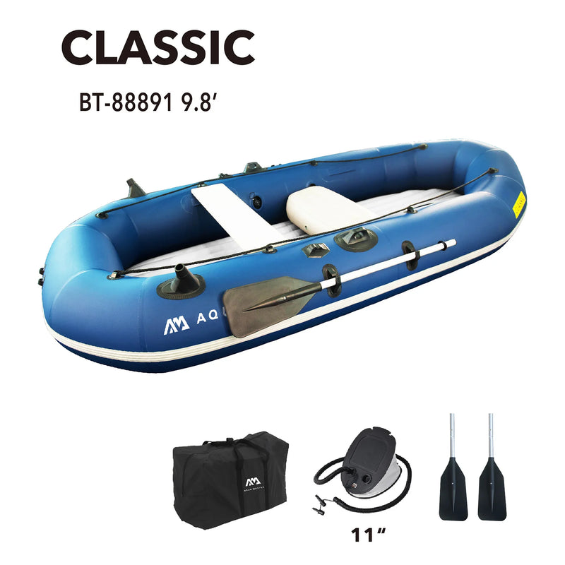 Aqua Marina Classic Advanced Fishing Boat w/Mount for T-18 Trolling Motor