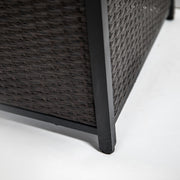 Deko Living - 35 Inch Square Outdoor Propane Gas Fire Pit Table 50,000 BTU Heater with Lava Rock Filler