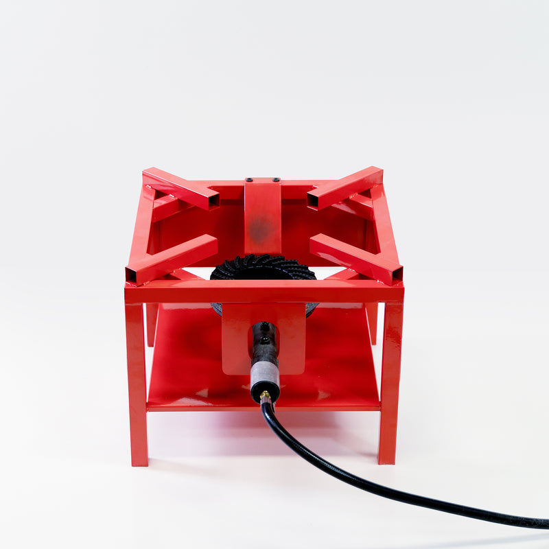 Deko Living - Outdoor Square Propane Gas Burner Cooker Stand 65,000 BTU with Hose and Regulator