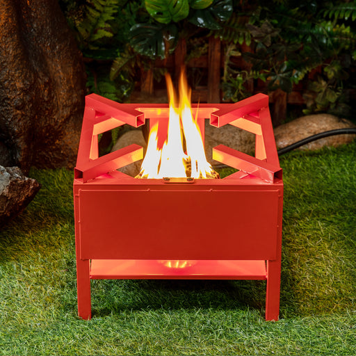 Deko Living - Outdoor Square Propane Gas Burner Cooker Stand 65,000 BTU with Hose and Regulator