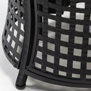 Deko Living - Round Outdoor Propane Gas Fire Pit Table 8,000 BTU Propane with Lava Rock Filler
