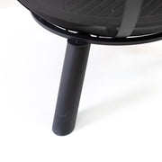 Deko Living - 34 Inch Diameter Outdoor Steel Wood Burning Sphere Fire Pit with Screen Lid and Poker