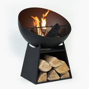 Deko Living - 30 Inch Round Outdoor Steel Wood Burning Fire Pit