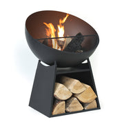 Deko Living - 30 Inch Round Outdoor Steel Wood Burning Fire Pit