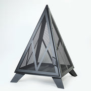 Deko Living - Outdoor Steel Pyramid Wood Burning Fire Pit