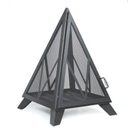 Deko Living - Outdoor Steel Pyramid Wood Burning Fire Pit
