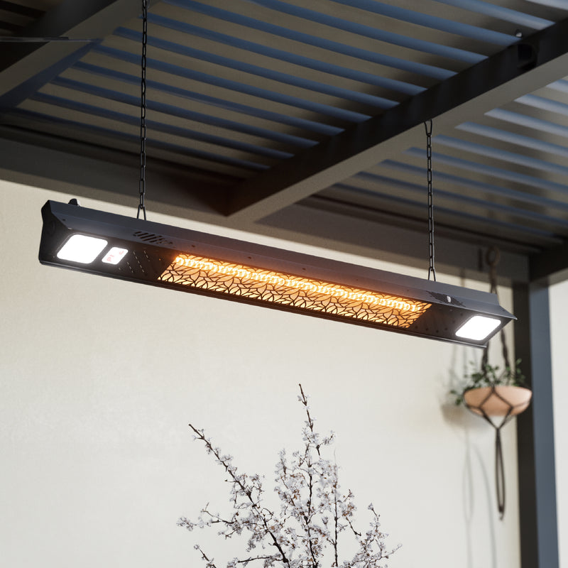 Deko Living - 1500W Wall Mounted Infrared Heater with Carbon Fiber Tube