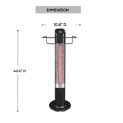 Deko Living - 1500W Electric Tower Heater with Carbon Fiber Tube
