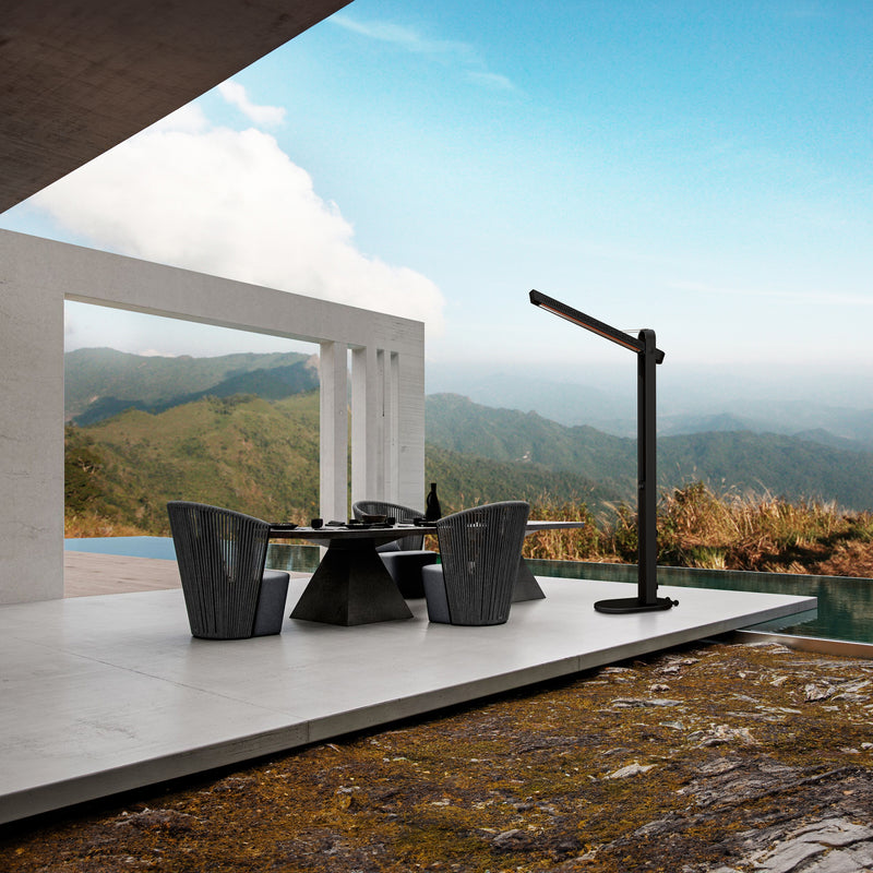 Deko Living - 1500W Infrared Adjustable Angle Tower Heater with Carbon Fiber Tube
