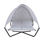 Deko Living - Outdoor Hammock Swing Lounge Daybed with Textilene Fabric Canopy