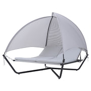 Deko Living - Outdoor Hammock Swing Lounge Daybed with Textilene Fabric Canopy