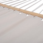Deko Living - Outdoor Cedar Wood Hammock with White Textilene Fabric