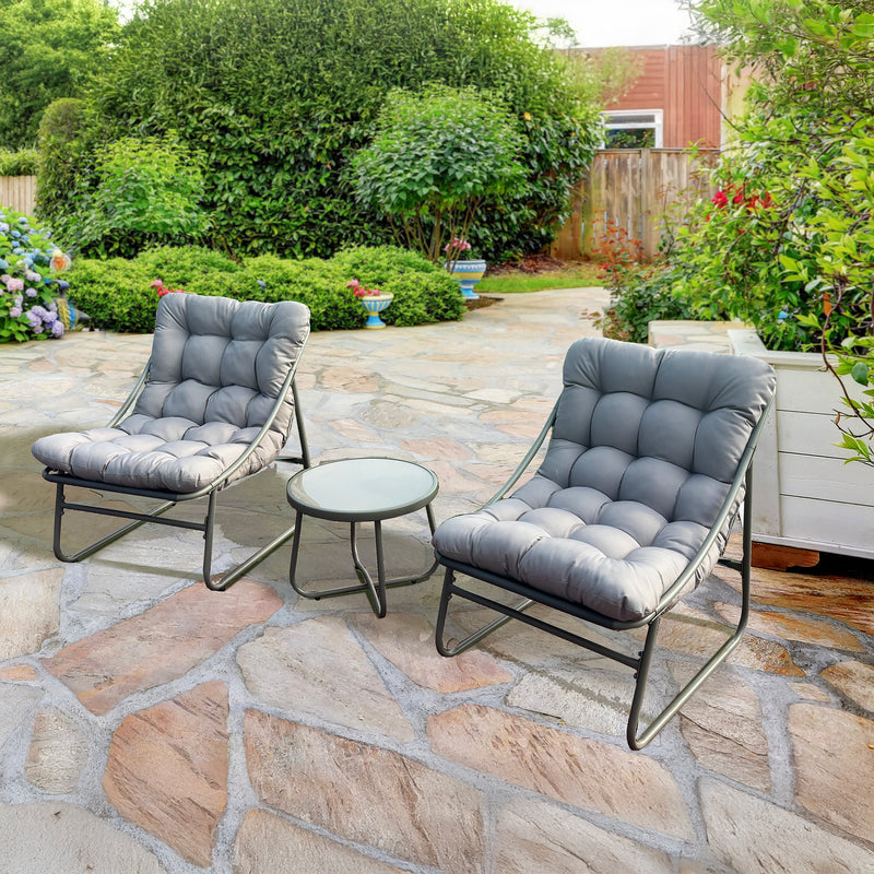 Deko Living - Outdoor Modular Bistro Set with Beige Cushion Set
