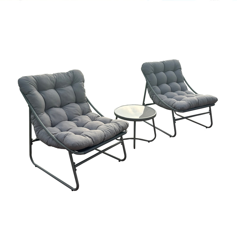 Deko Living - Outdoor Modular Bistro Set with Beige Cushion Set