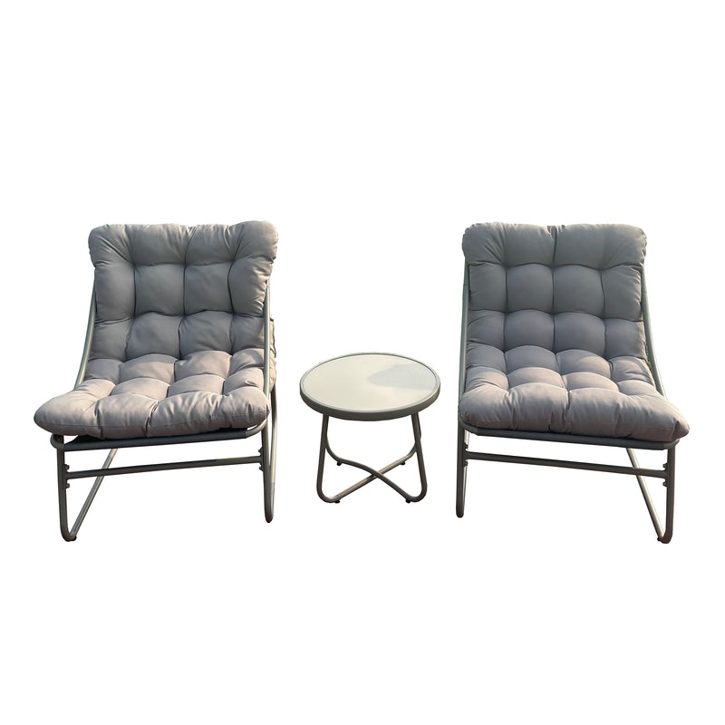 Deko Living - Outdoor Modular Bistro Set with Beige Cushion Set