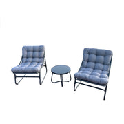 Deko Living - Outdoor Modular Bistro Set with Gray Cushion Set
