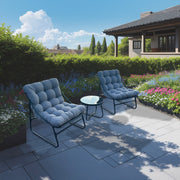 Deko Living - Outdoor Modular Bistro Set with Gray Cushion Set