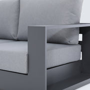 Deko Living - 5 Place Seating Ficarazzi Outdoor Conversation Sofa Set with Coffee Table