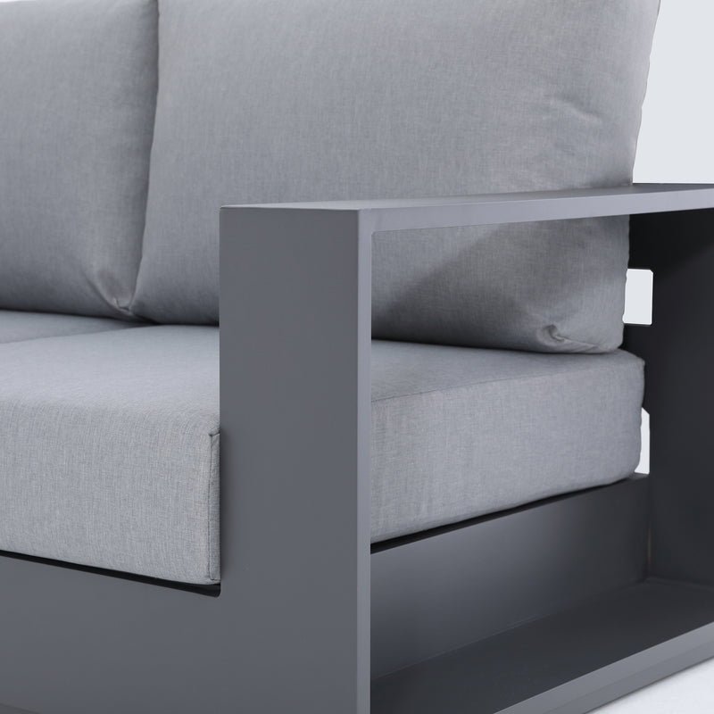 Deko Living - 5 Place Seating Ficarazzi Outdoor Conversation Sofa Set with Coffee Table