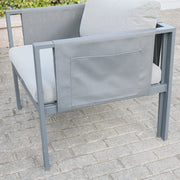 Deko Living - 4 Place Seating Outdoor Gray Sofa and Table Set