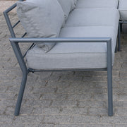 Deko Living - 5 Place Seating Outdoor Gray Sofa and Ottoman Set