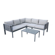 Deko Living - 5 Place Seating Outdoor Gray Sofa and Table Set