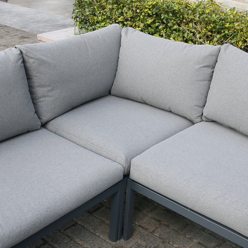 Deko Living - 5 Place Seating Outdoor Gray Sofa and Table Set