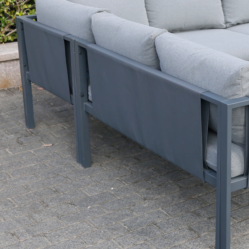 Deko Living - 5 Place Seating Outdoor Gray Sofa and Table Set