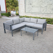 Deko Living - 5 Place Seating Outdoor Gray Sofa and Table Set