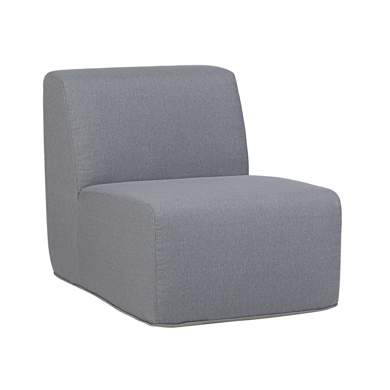 Deko Living - 4 Place Seating Gray Outdoor Compression Foam Sofa and Table Set