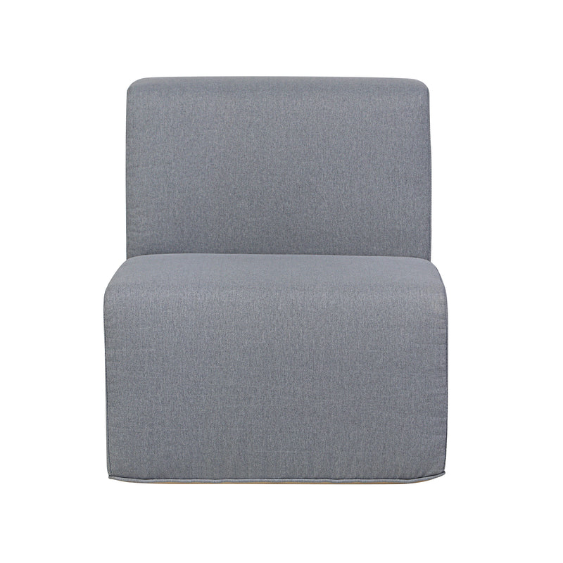 Deko Living - 4 Place Seating Gray Outdoor Compression Foam Sofa and Table Set