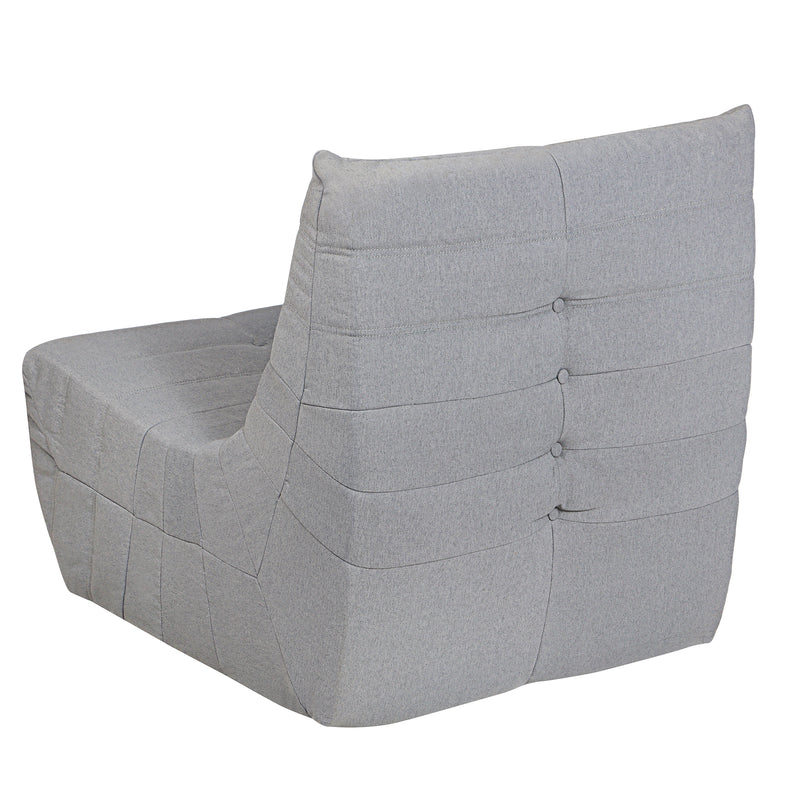 Deko Living - Gray Outdoor Compression Foam Loveseat Sofa