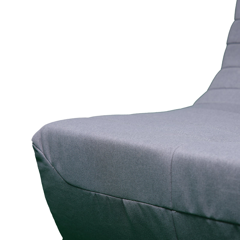 Deko Living - Gray Outdoor Compression Foam Loveseat Sofa