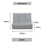 Deko Living - Gray Outdoor Compression Foam Sofa Chairs