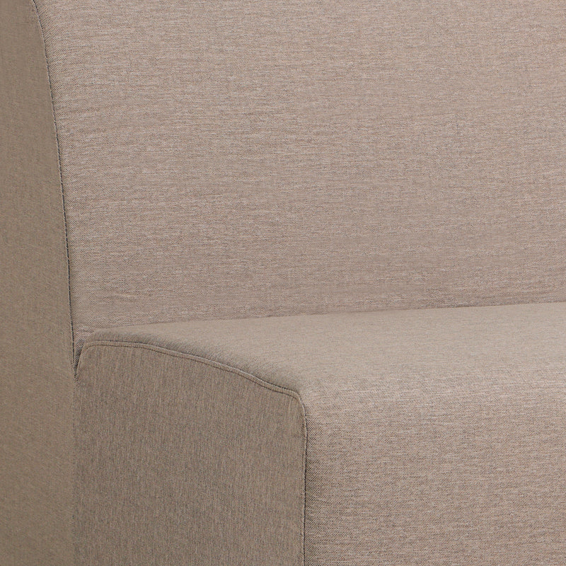 Deko Living - Brown Outdoor Compression Foam Armless Sofa Chair
