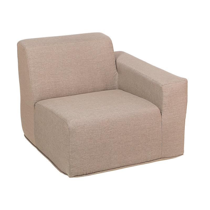 Deko Living - 2 Place Seating Brown Outdoor Compression Foam Sofa Set