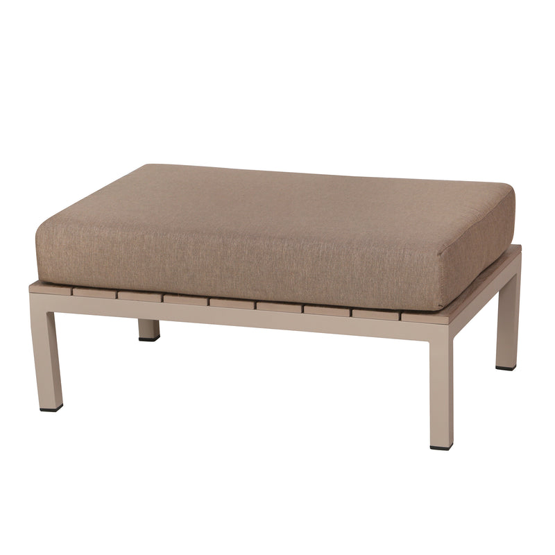 Deko Living - 4 Place Seating Brown Outdoor Compression Foam Sofa and Table Set