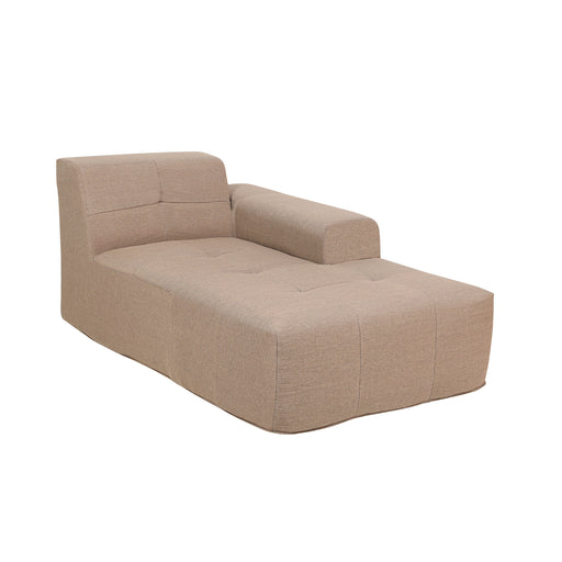 Deko Living - 3 Piece Brown Outdoor Compression Foam Sofa and Table Set