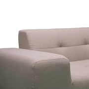 Deko Living - 3 Piece Brown Outdoor Compression Foam Sofa and Table Set
