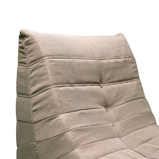 Deko Living - 5 Piece Brown Outdoor Compression Foam Loveseat Sofa Chairs and Table Set