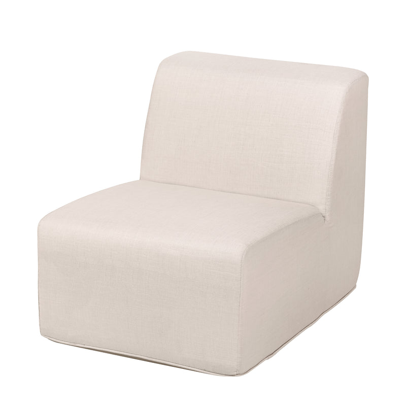 Deko Living - Beige Outdoor Compression Foam Armless Sofa Chair