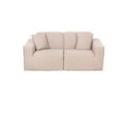 Deko Living - 2 Place Seating Beige Outdoor Compression Foam Sofa Set