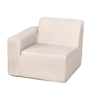 Deko Living - 4 Place Seating Beige Outdoor Compression Foam Sofa and Table Set