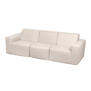 Deko Living - 4 Place Seating Beige Outdoor Compression Foam Sofa and Table Set