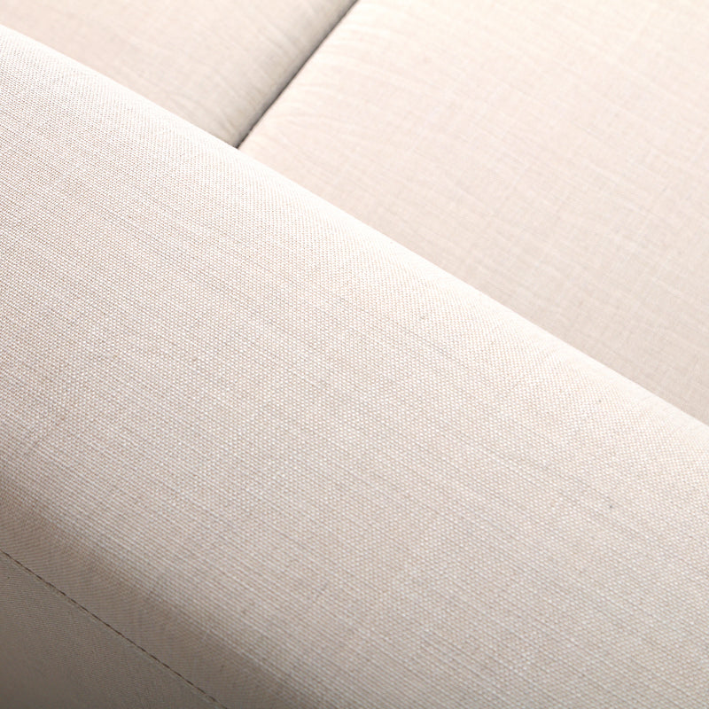 Deko Living - 4 Place Seating Beige Outdoor Compression Foam Sofa and Table Set