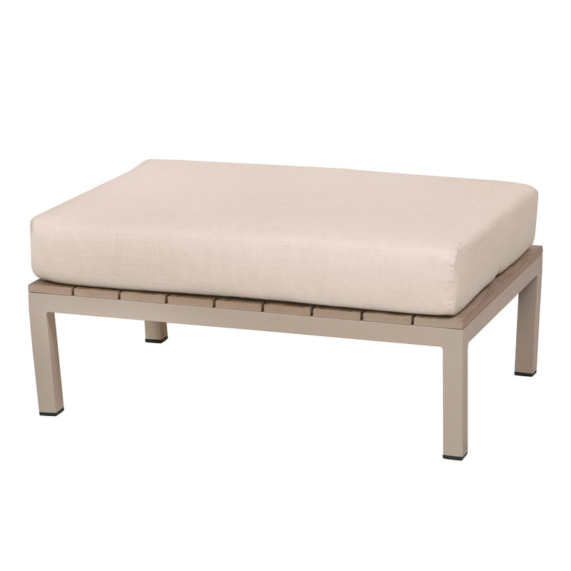 Deko Living - 4 Place Seating Beige Outdoor Compression Foam Sofa and Table Set